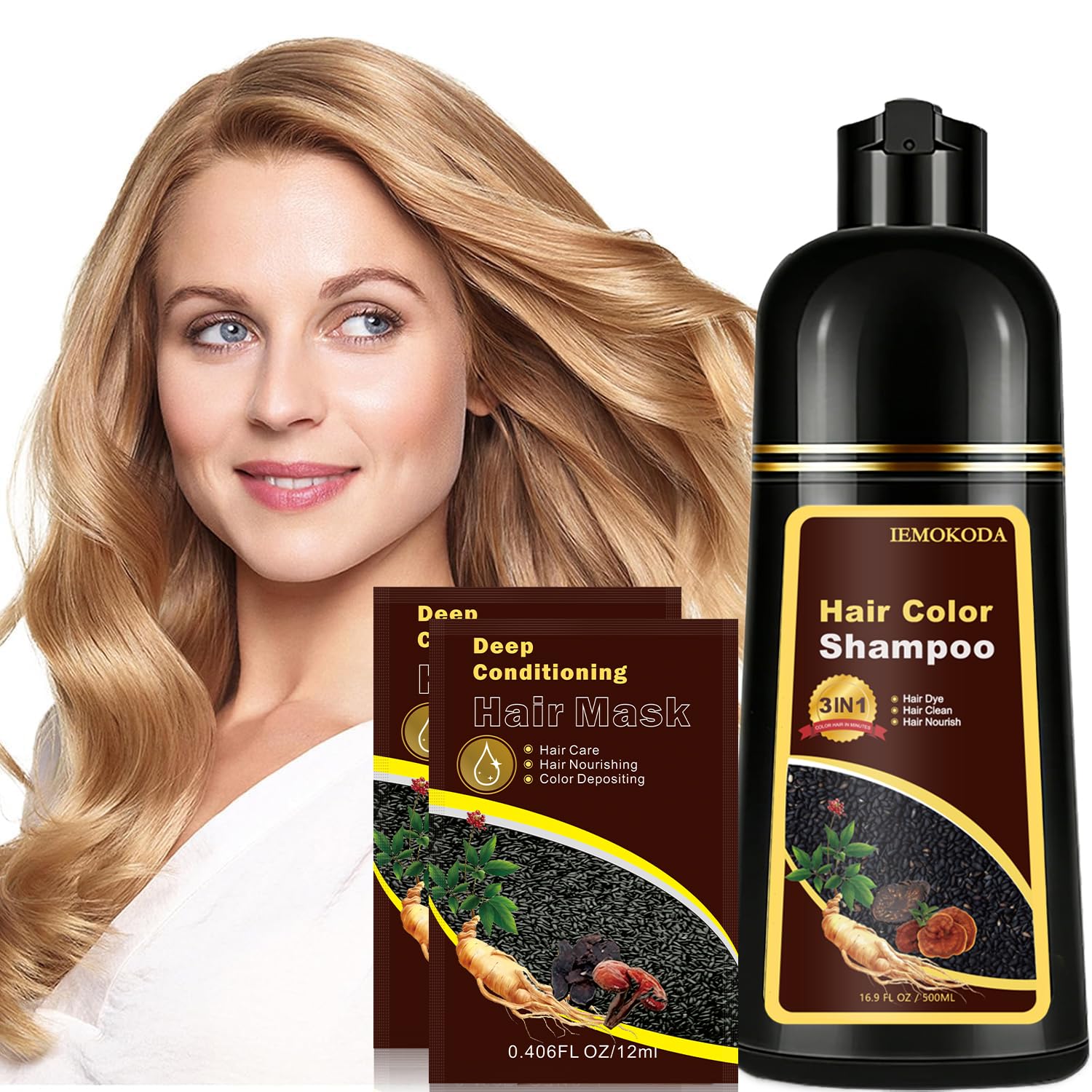 Amazon.com : Fvquhvo Instant Hair Color Shampoo, Blonde Brown for