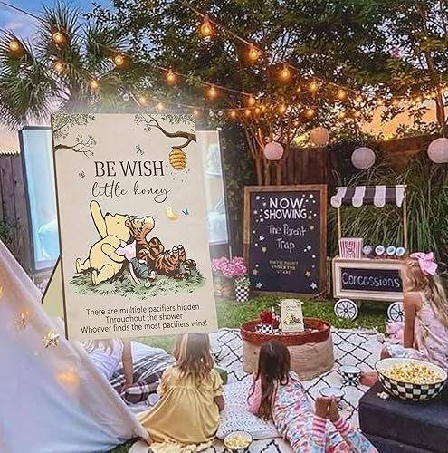 Miniatura 8 de Winnie Baby Shower Games the Pooh Snow Parade Juego de caza Chupete Juegos de Baby Shower Juegos Clásicos Winnie Decoración Juegos de Cumpleaños (Be