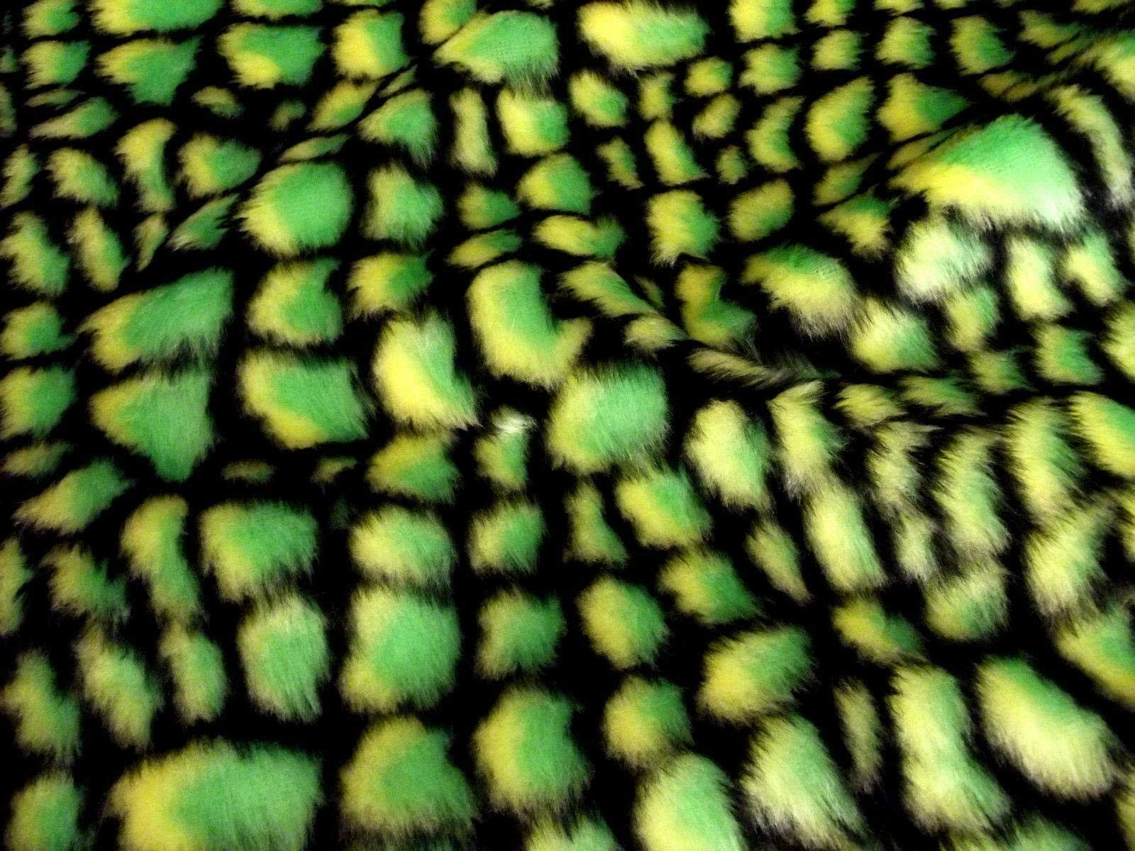 Animal Fun Faux Fur Fabric Material - Crocodile, Sample - 10cmx10cm