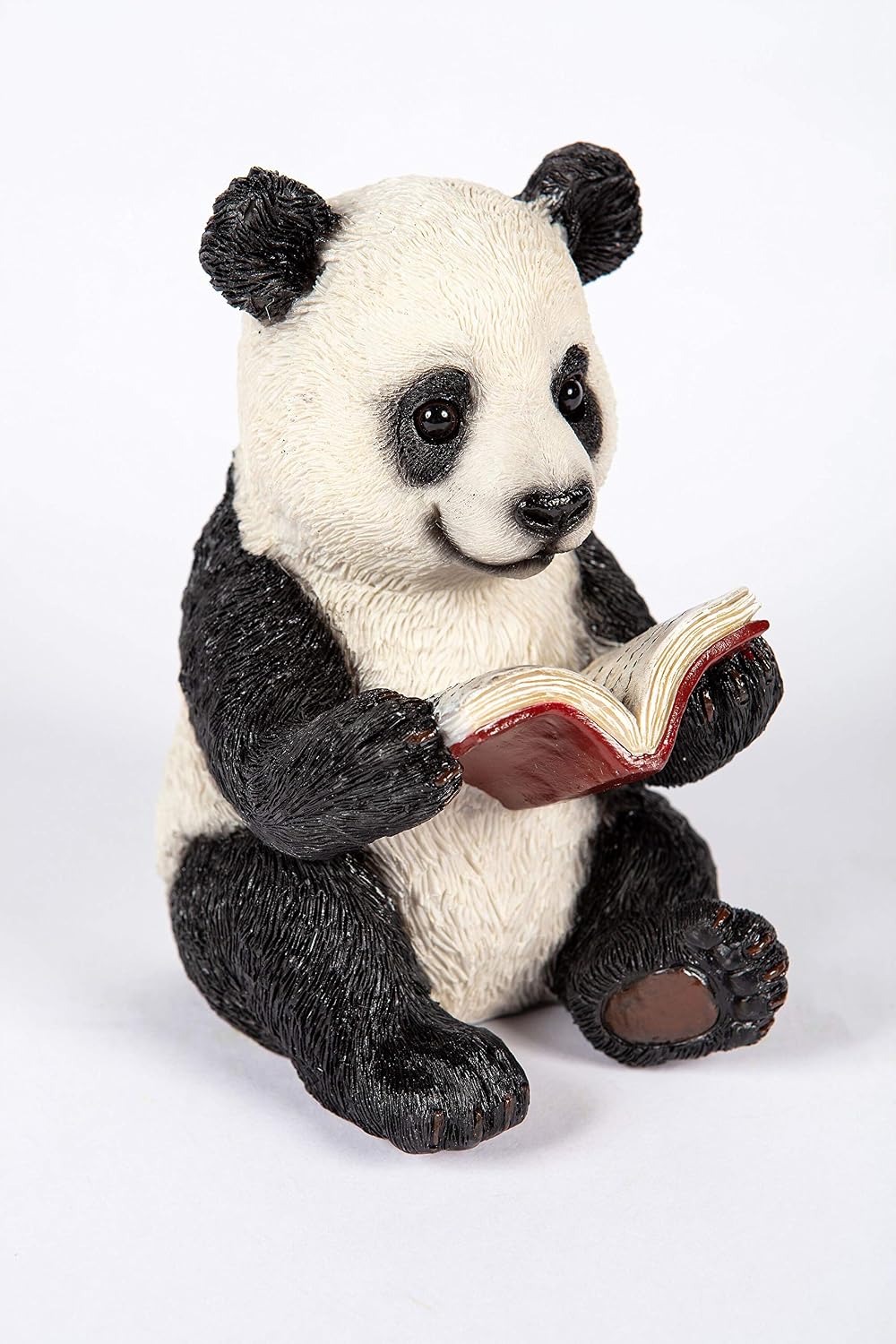 Novelty Garden Ornament Home Decor Resin Reading Panda Statue Figurine Jungle Themed Room Frostproof Weatherproof Patio Lawn - Image 3