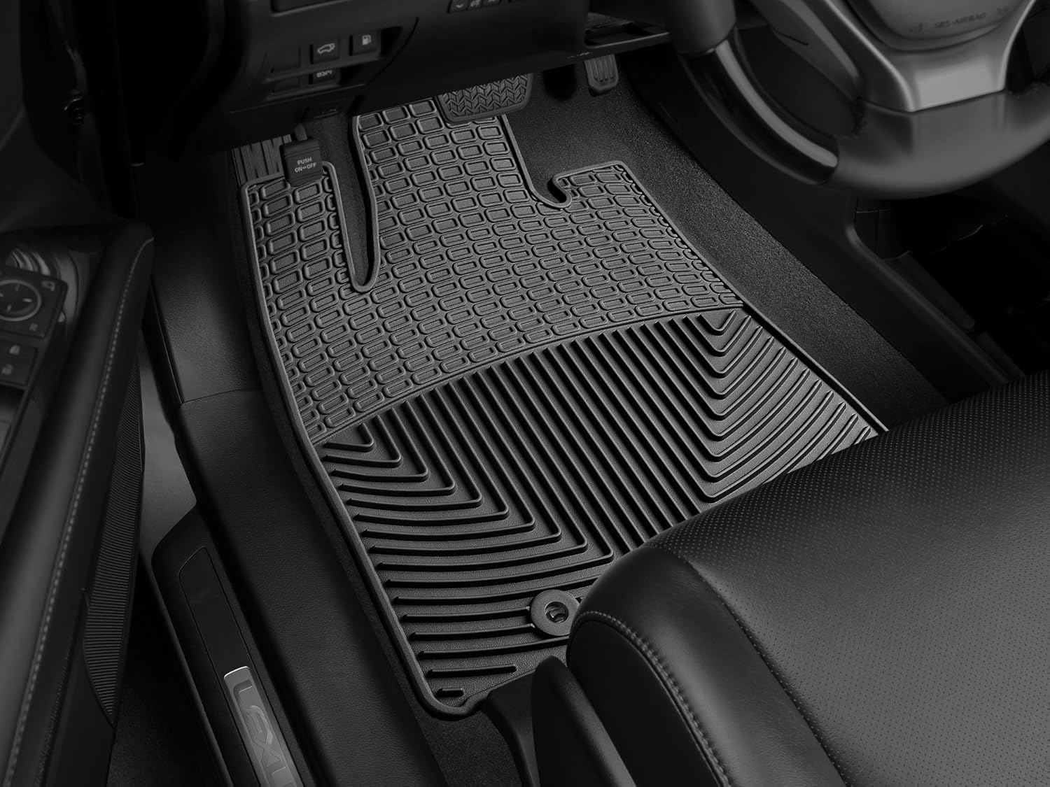 WeatherTech All-Weather Floor Mats for Lexus RX 1st Row (W278), Black