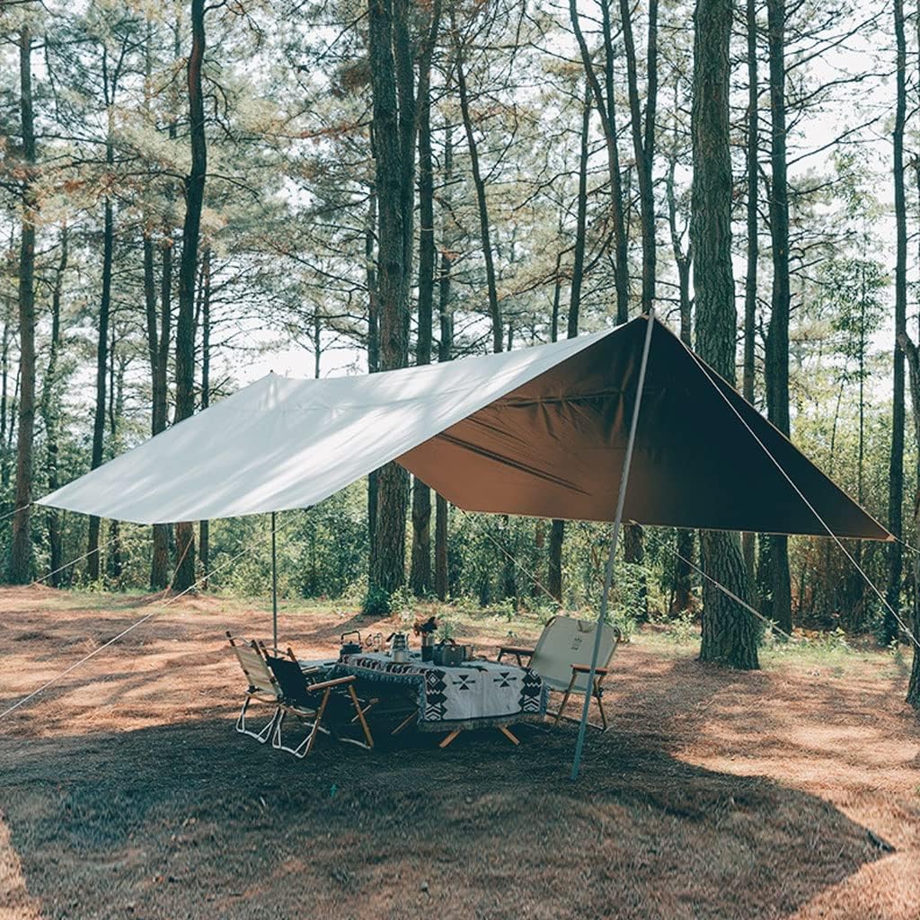 Tent Tarp Hammock Rain Fly Tent Tarp Multifunctional Camping Shelter Outdoor Sunshade Tarp Tent Tarp (Size : 4 * 5m)