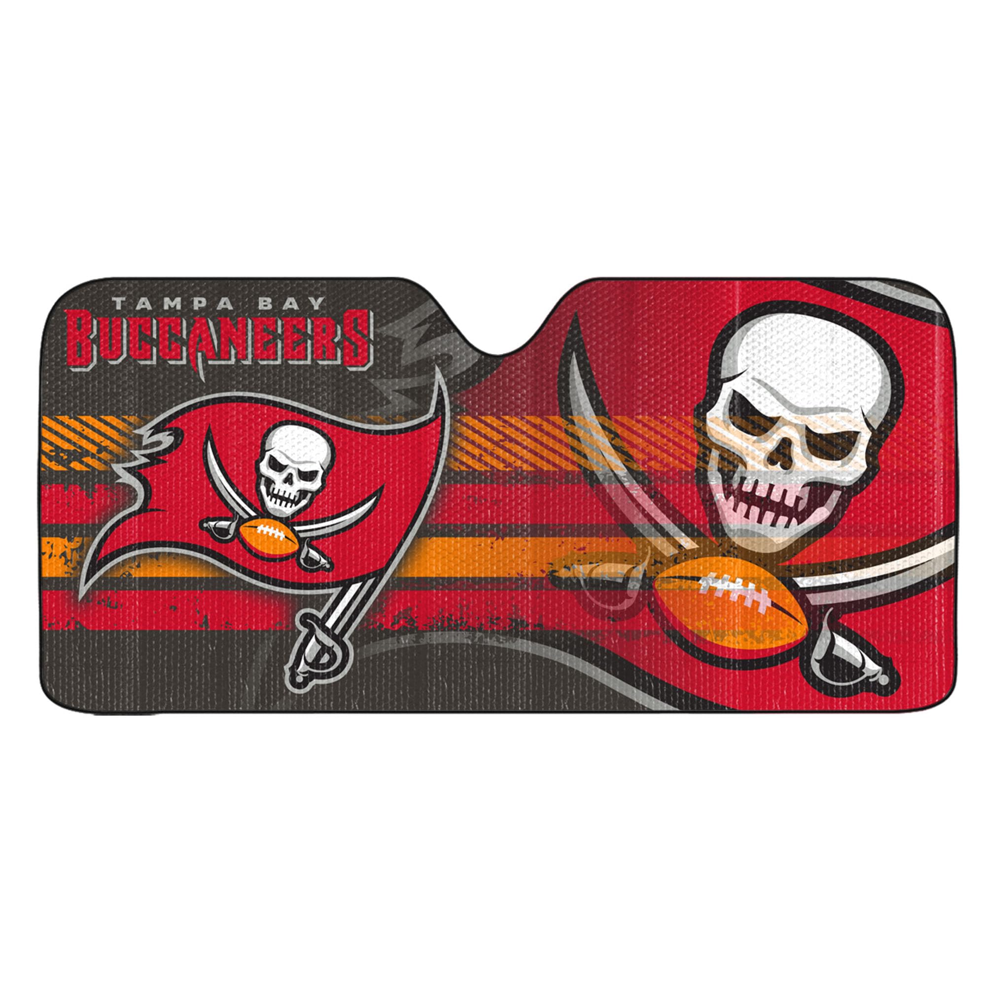 Fanmats NFL Windshield Sun Auto Shade, Sun Shield Sun Visor Accordion tri-fold for Storage 59" x 29.5", Colorful Team Design