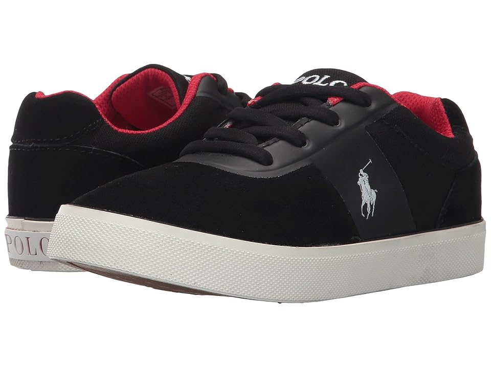 

Polo Ralph Lauren Kids Hanford HM (Little Kid) (Black Suede/Canvas/White PP) Boy's Shoes