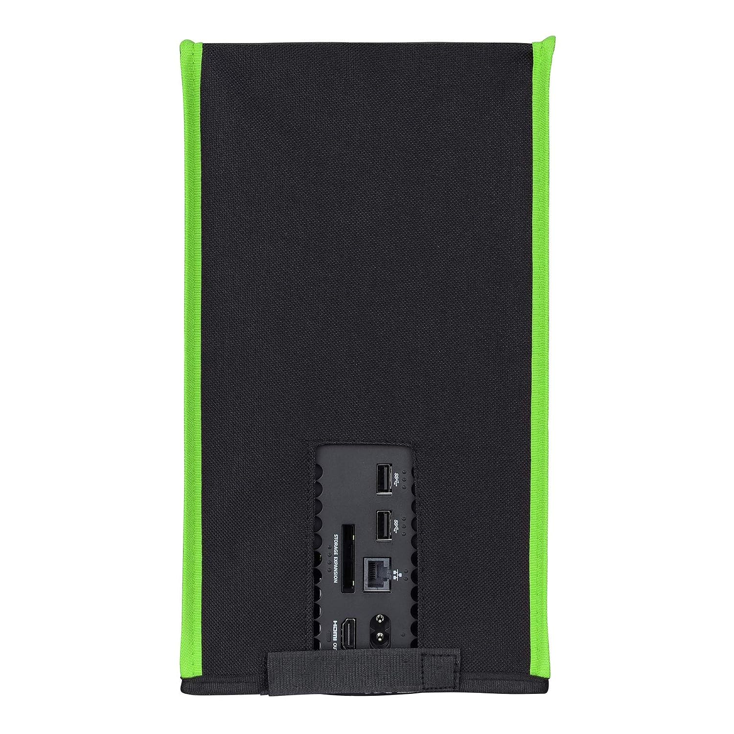 PlayVital Black Nylon Dust Cover for Xbox Series X Console, Soft Neat Lining Dust Guard, Anti Scratch Waterproof Cover Sleeve for Xbox Series X Console - Neon Green Trim 10 81Mt5JsNvDL. SL1500