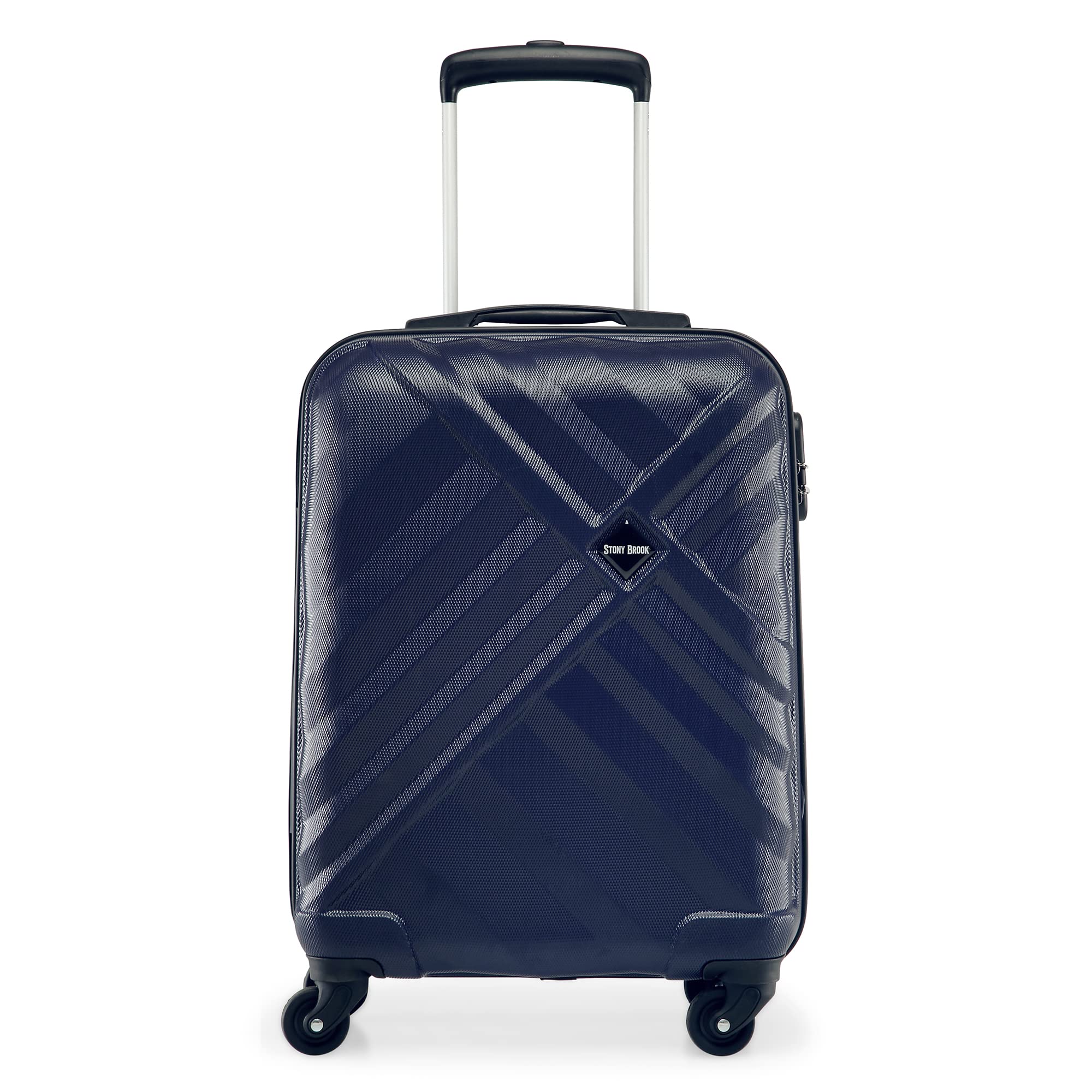 by Nasher Miles Crystal Hard-Sided Polycarbonate Cabin Navy Blue 20 inch |55cm Trolley Bag-image-26