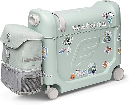 Jetkids Paquete de viaje con caja de cama y mochila de tripulación, Verde