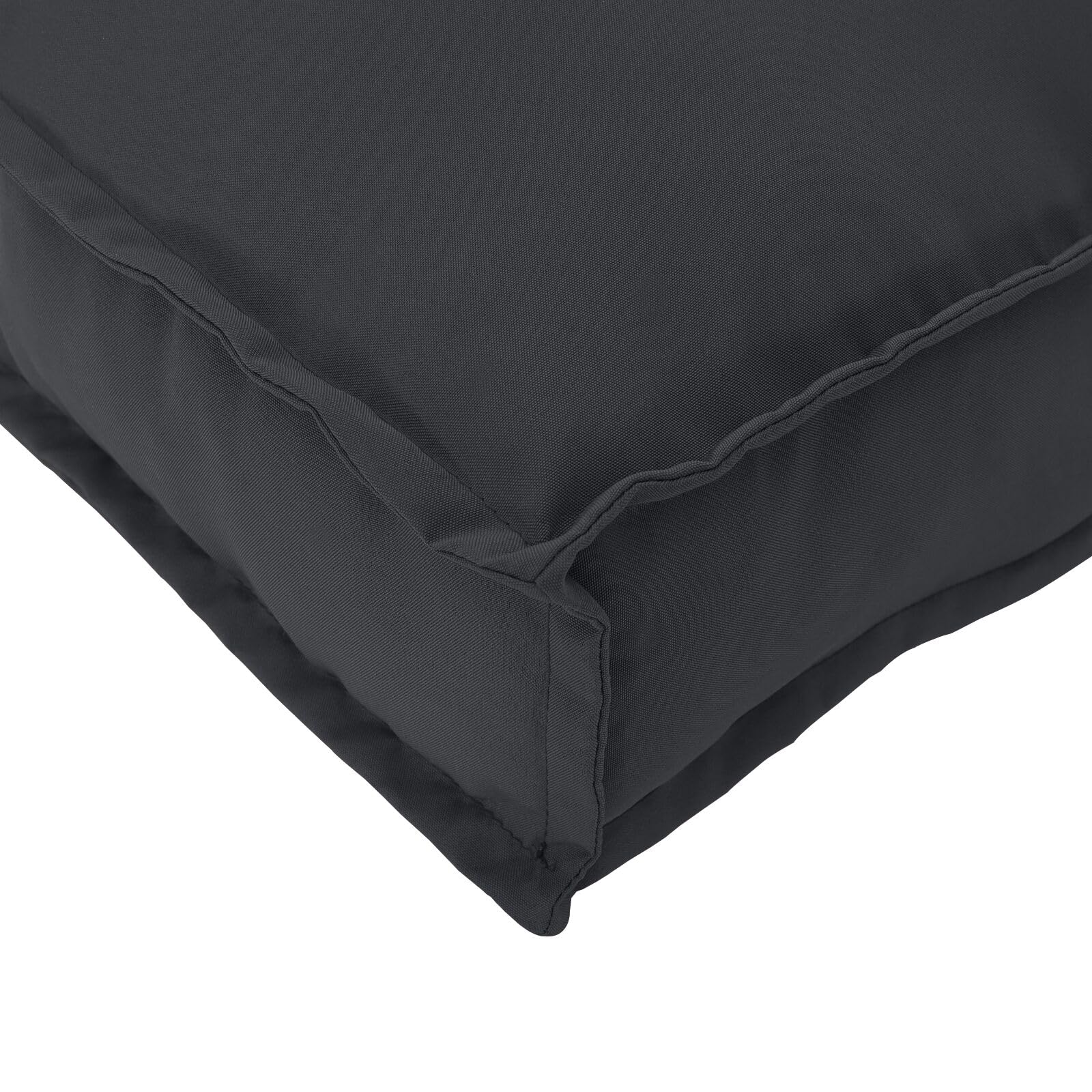 Cuscino per Pallet per Seduta Nero 120x80x12 cm in Tessuto Oxford,Cuscino per Pallet,Cuscino per Divani da Giardino,Cuscino per Esterno-42001572