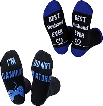 Nucinzua Do Not Disturb Im Gaming Socks for Men,Teen Valentines Gifts for Him,Mens Valentines Socks for Boyfriend Husband,Mens Funny Socks for Boys Husband