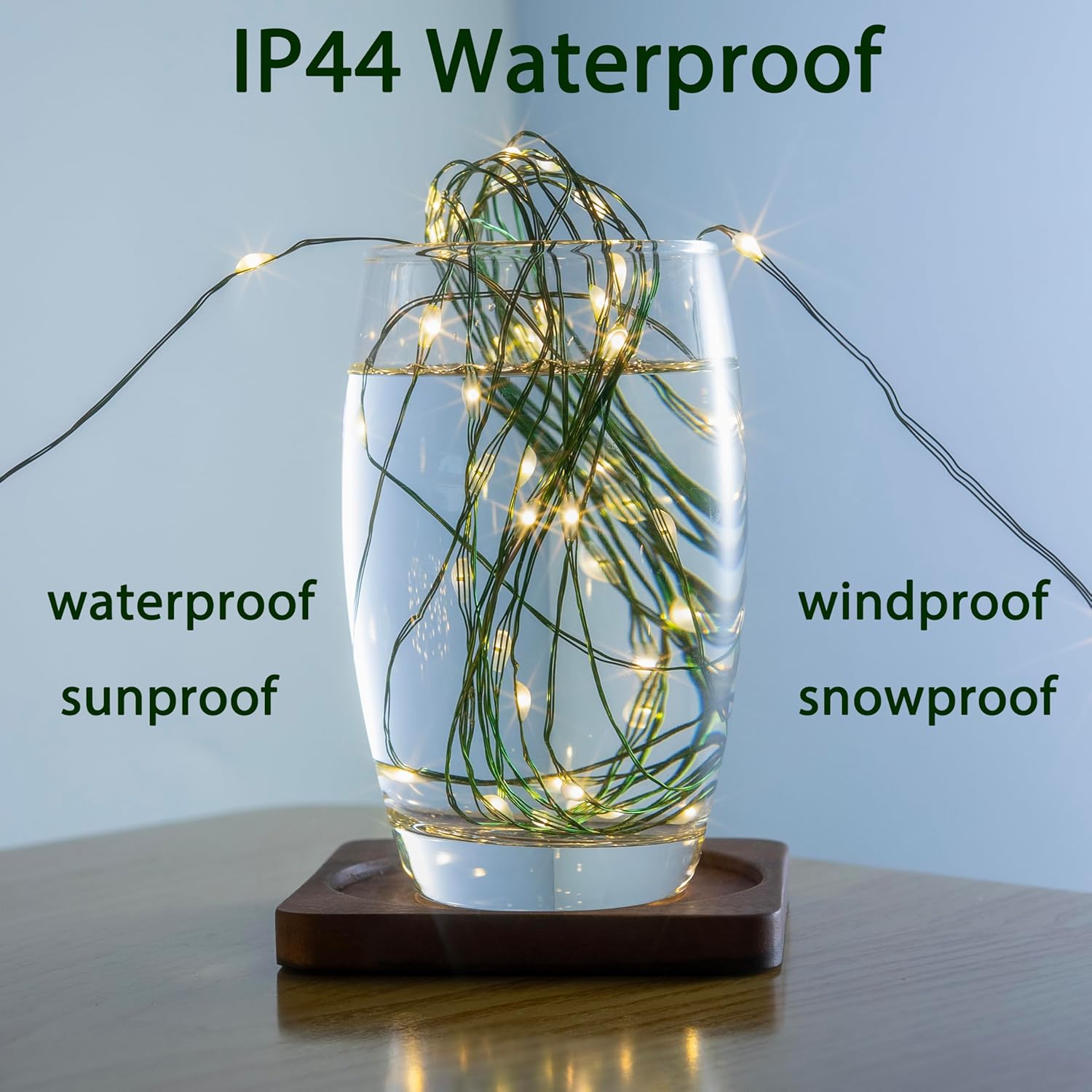 525FT Green Wire Fairy Lights Plug-in, 1600 LED Dimmable Waterproof String Lights with Remote - 8 Modes Warm White for Christmas Tree, Yard, Holiday Party Decorations