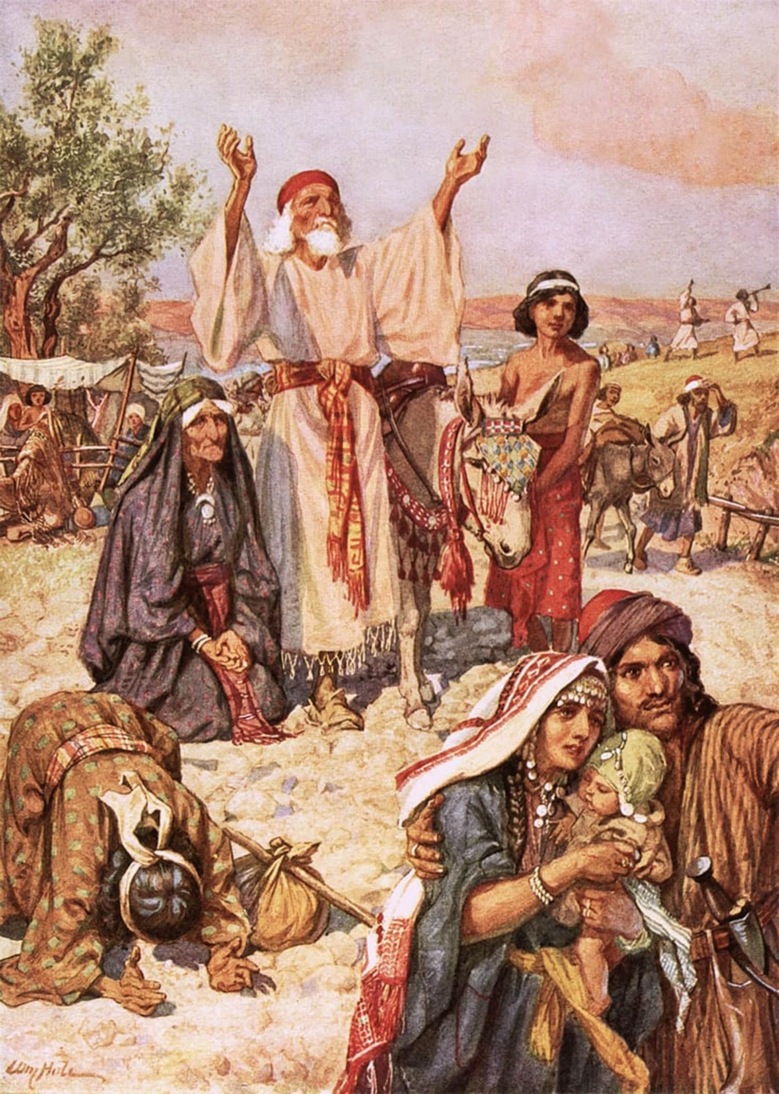 SERENDIPITP Retro Picture Poster Wall Art Pictures Painting the Return of the Exiles by William Brassey Hole Wall Art Canvas Print for Wall Decor 60x90cm