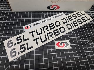 6.5L Turbo Diesel Decals Hood Fender Stickers