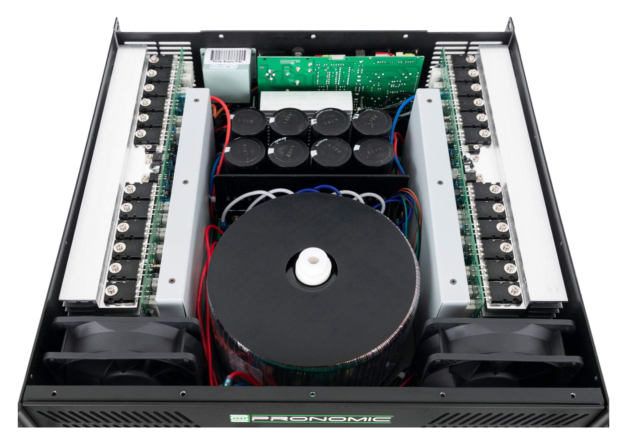 Pronomic XA-1400 Finale - Amplificatore Stereo 2x3000W@2O, ventola automatica, 2 ingressi XLR, 2 uscite XLR parallele, circuiti di protezione, circuito tipo H.