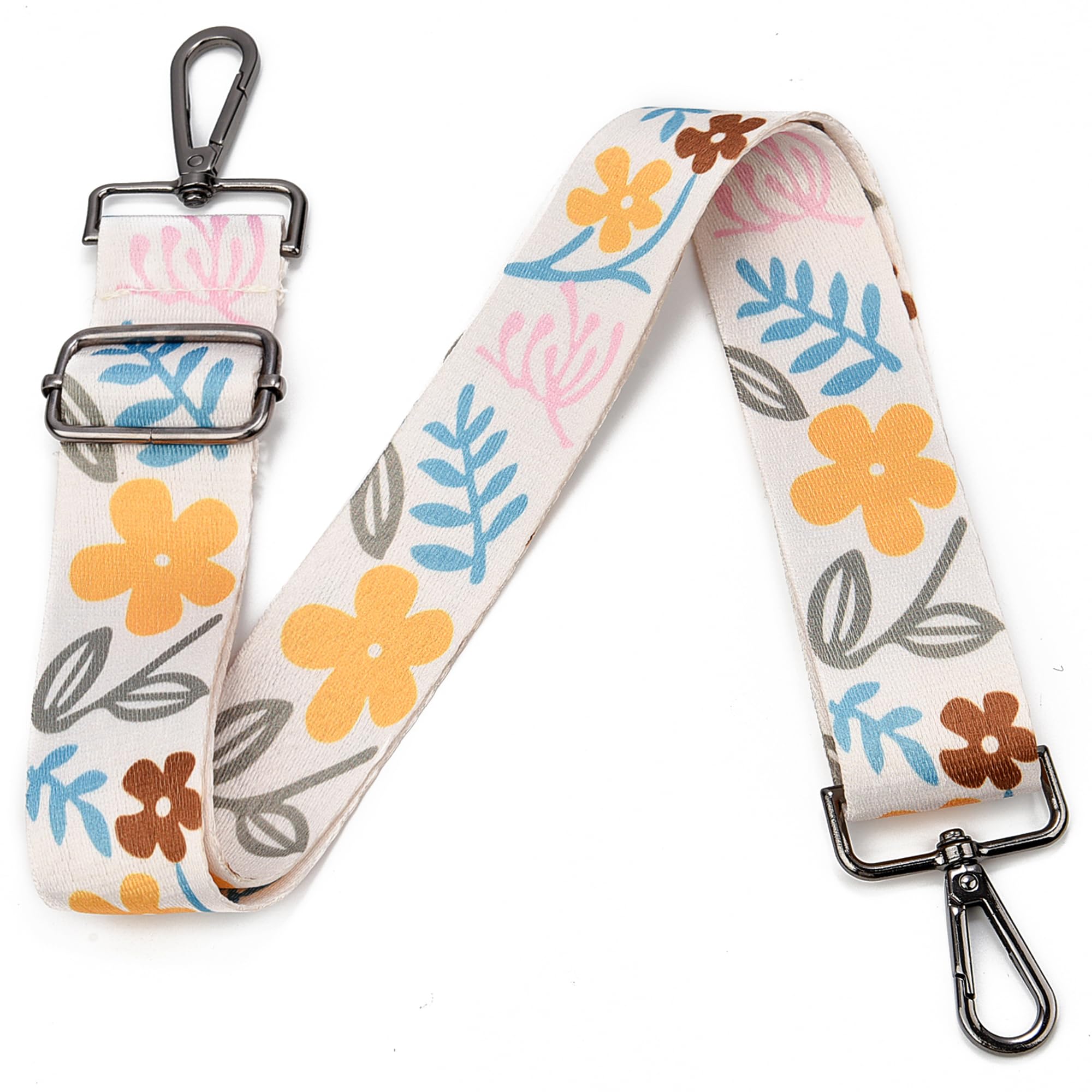 Purse Strap Gold Hardware Replacement Crossbody Bag Strap, Wide Adjustable Shoulder Strap