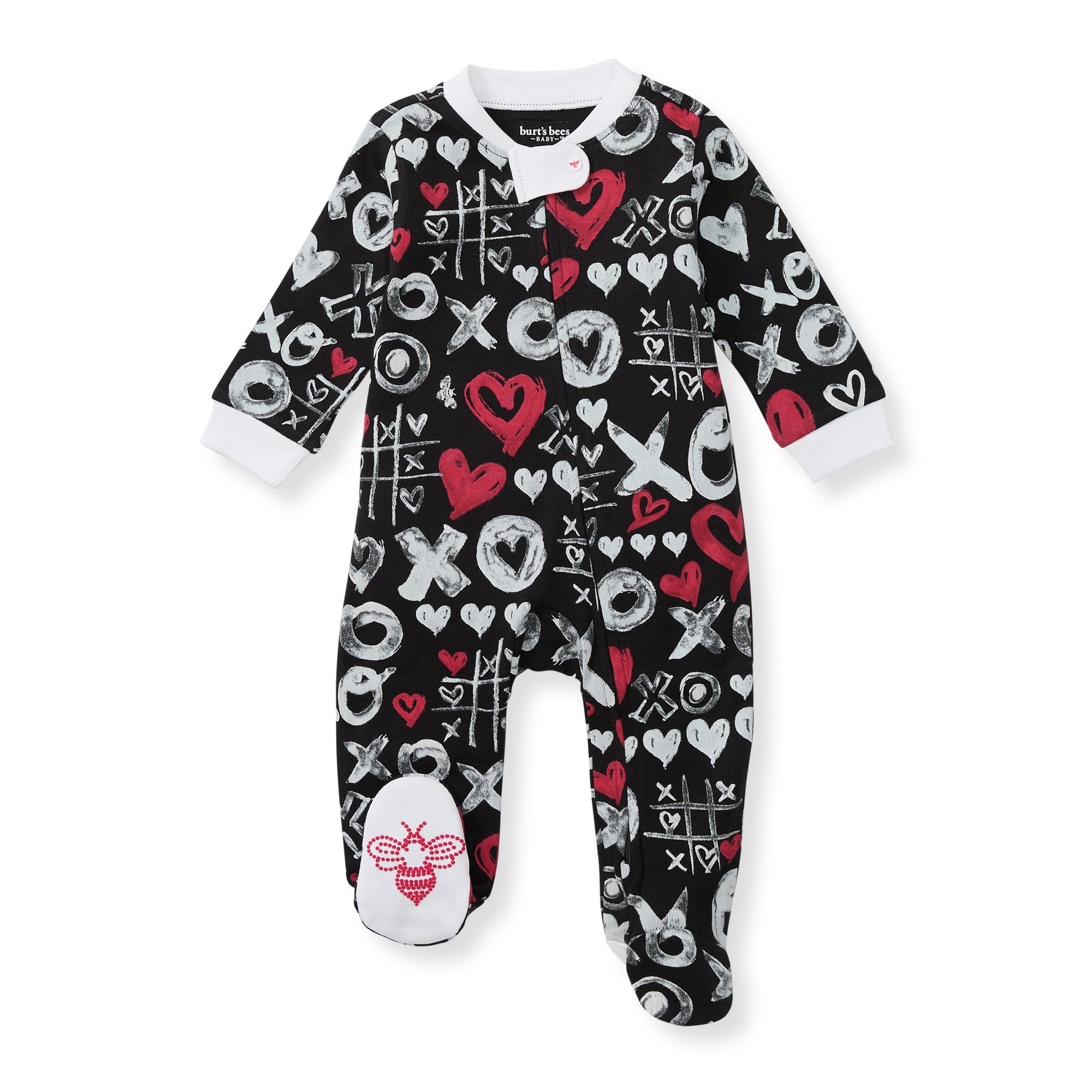 Burt's Bees Baby Boys' Sleep & Play PJs, 100% Organic Cotton One-Piece Zip Front Jumpsuit, Baby Boys Footie Pajamas & PJs