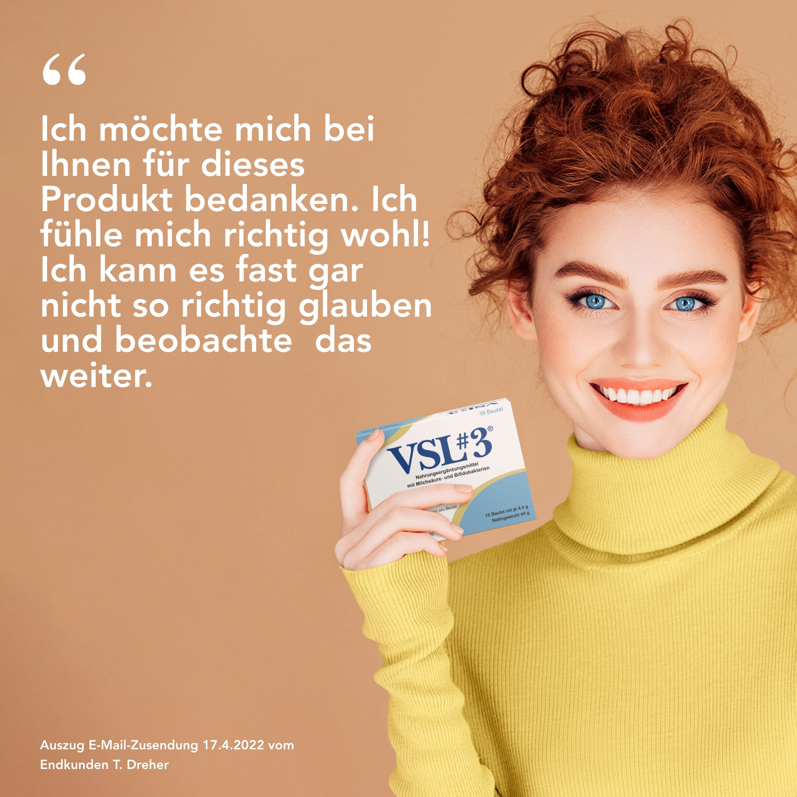 VSL#3 Kulturen-Komplex: 450 Mrd. Milchsäurebakterien und Bifidobakterien für Darmflora, vegan und laktosefrei, 30 Beutel à 4,4 g