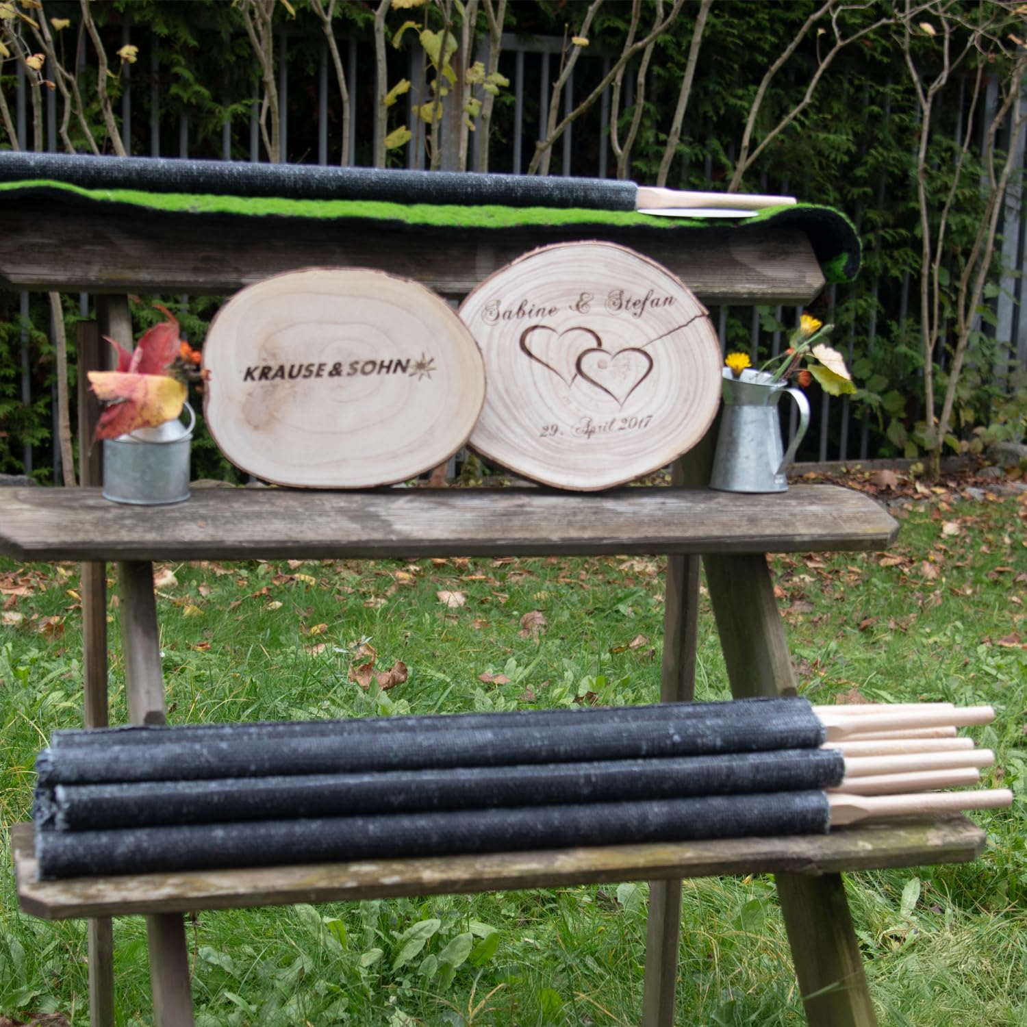 Wachsfackeln 60 cm lang Brennzeit 90 min Gartenfackeln mit Tropfschutz für die Hand Fackel Feuerfackel mit 12 cm langem Griff Fackelwanderung Outdoor Gartenparty Garten-Deko (50)