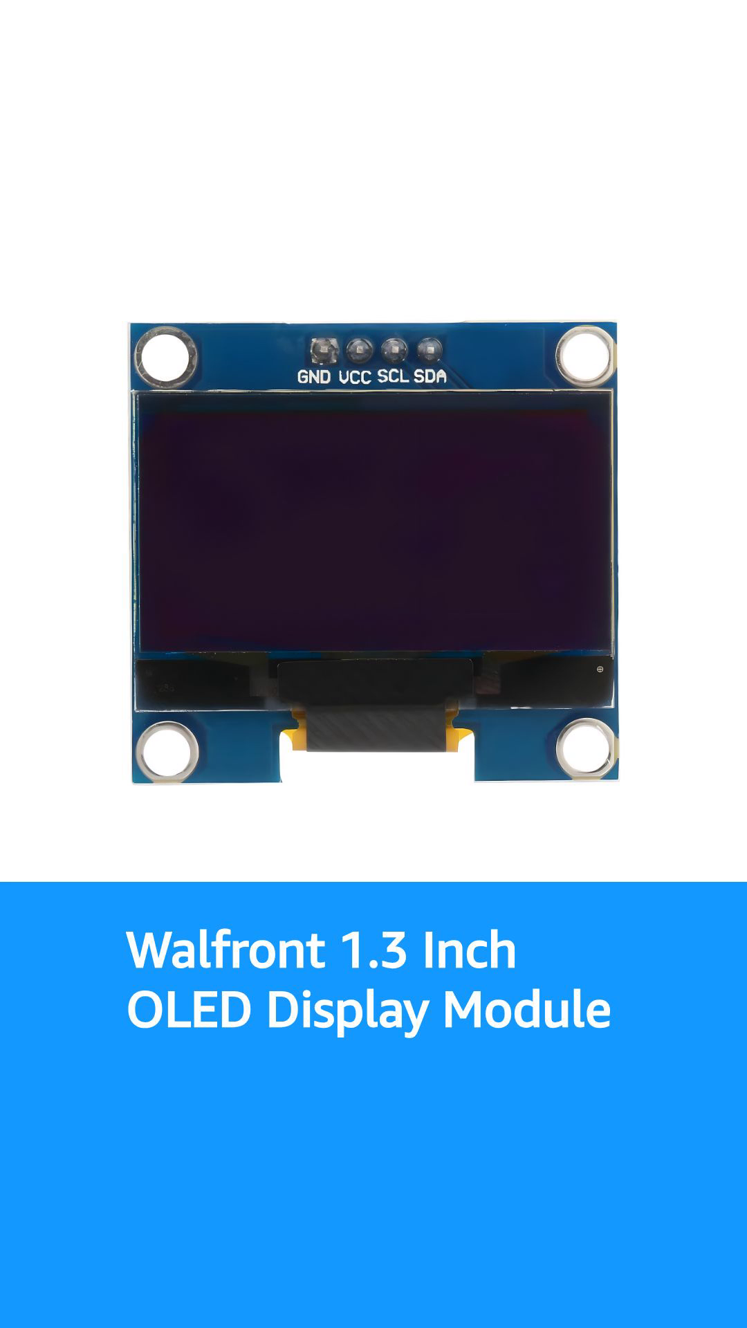 イマイチ 1.3 Inch 128X64 IIC I2C Serial OLED Display Module White Text