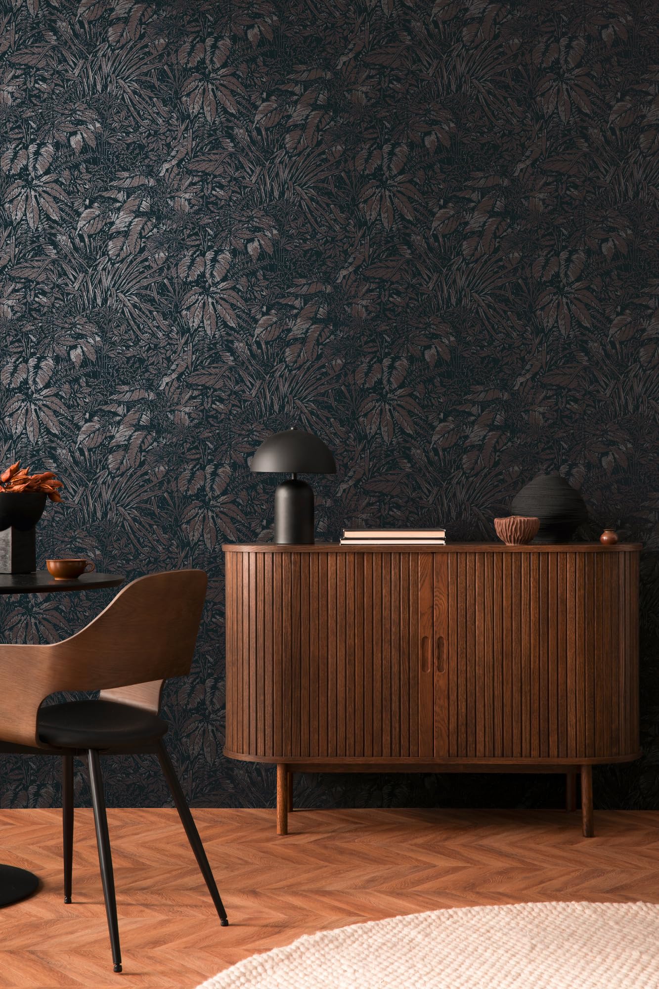 A.S. Création Livingwalls Wallpaper Brown Black Jungle Wallpaper 395605 Non-Woven Wallpaper Floral with Subtle Metallic Effect in Gold Beige 10.05 m x 0.53 m - Image 3