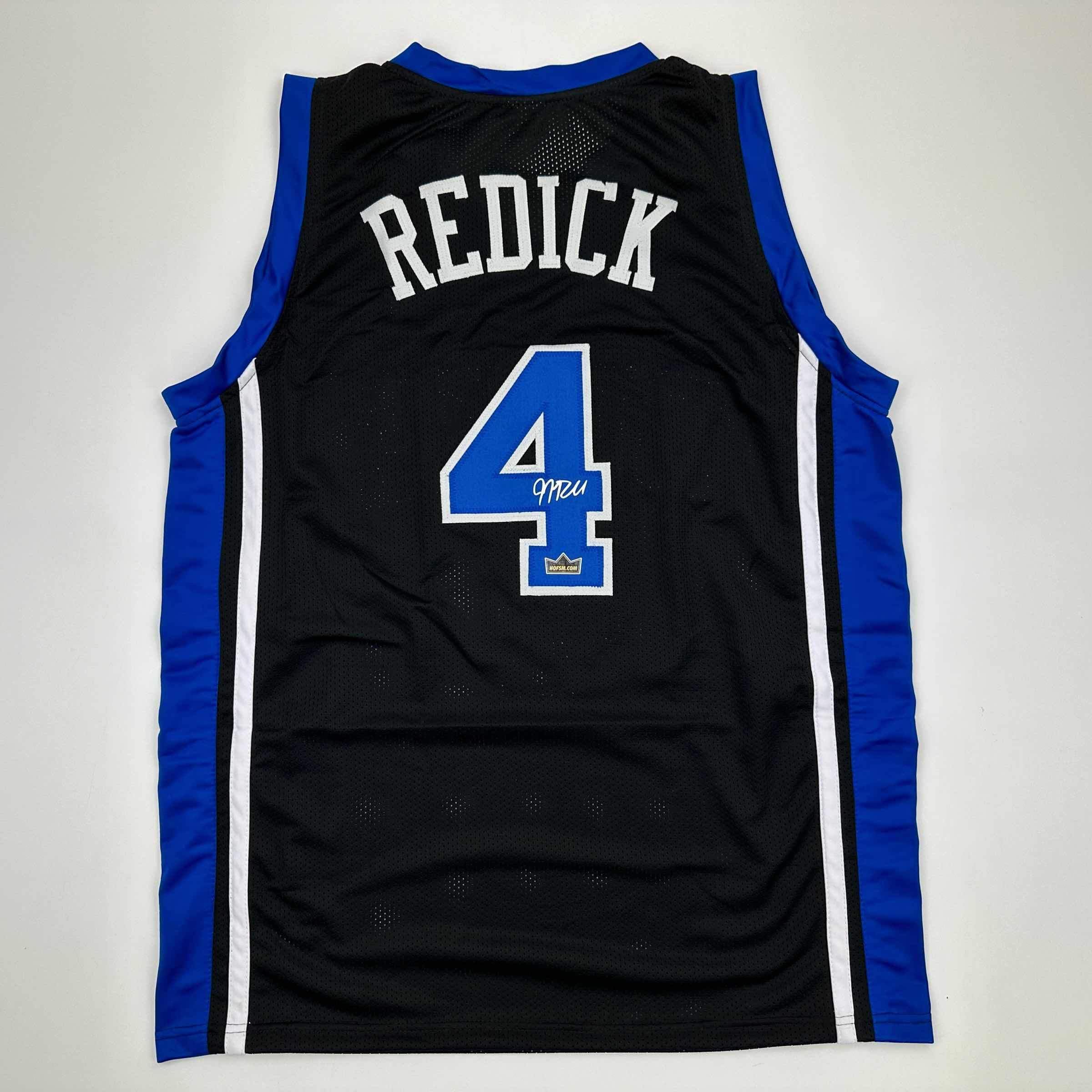 Facsimile Autographed JJ J.J. Redick Duke Black Reprint Laser Auto