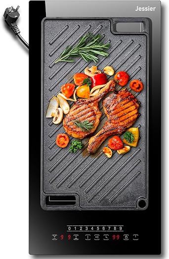 Induction Hob with Flexible Zone, 2 Zones Plug in Electric Hob