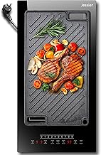 Plug in Induction Hob 30cm 2800W, 2 Zones Electric Hob with Flexible Zone for BBQ, Built-in Hob with 9 Power Levels Setting, Pause Function, Timer, Child-safety Lock Black