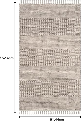 Vista 52 de Safavieh., Algodón, Marfil/Gris Acero