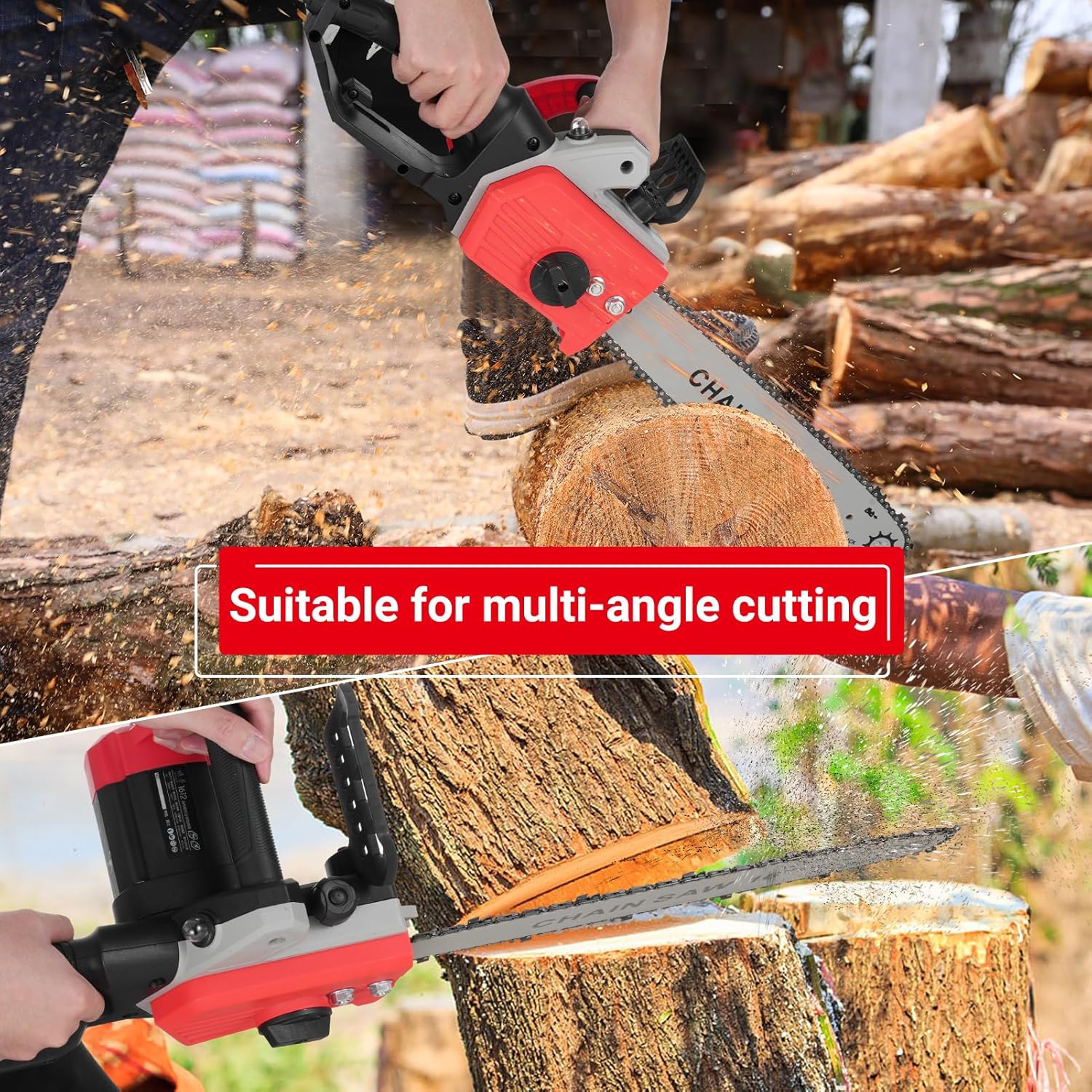 Chainsaw suitable for multi-angle cutting