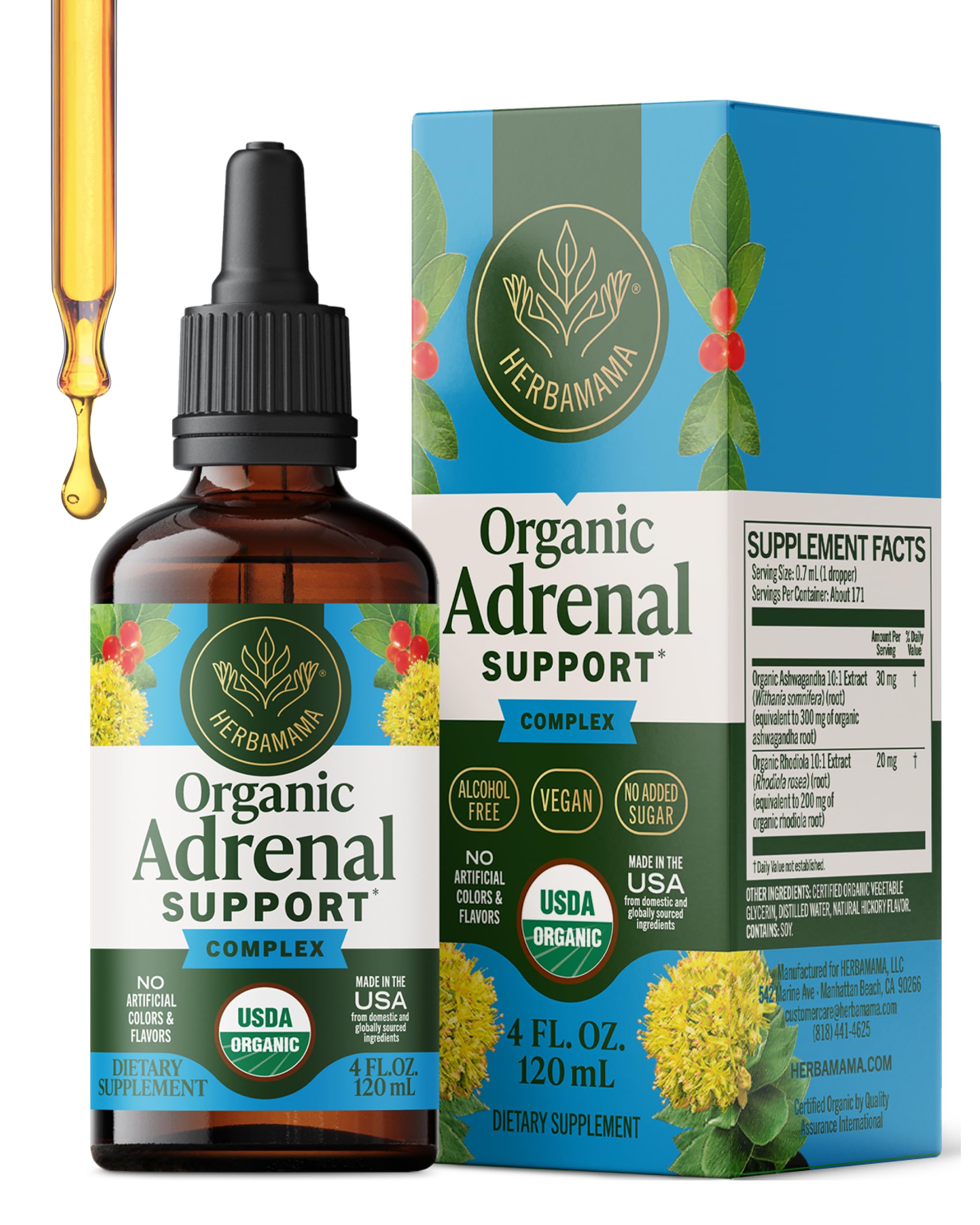 HERBAMAMA Adrenal Support Drops