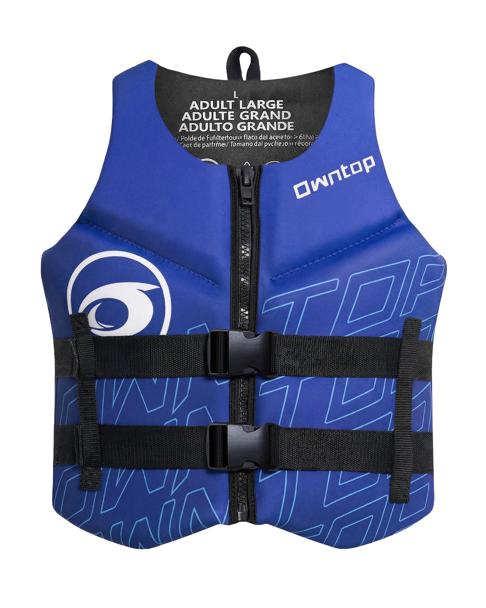 Owntop Adult Float Vest | Folding Neoprene Buoyancy Aid with Double Waist Straps | Lightweight Floating Vest for Boat, Kayak, Paddle and Fishing
