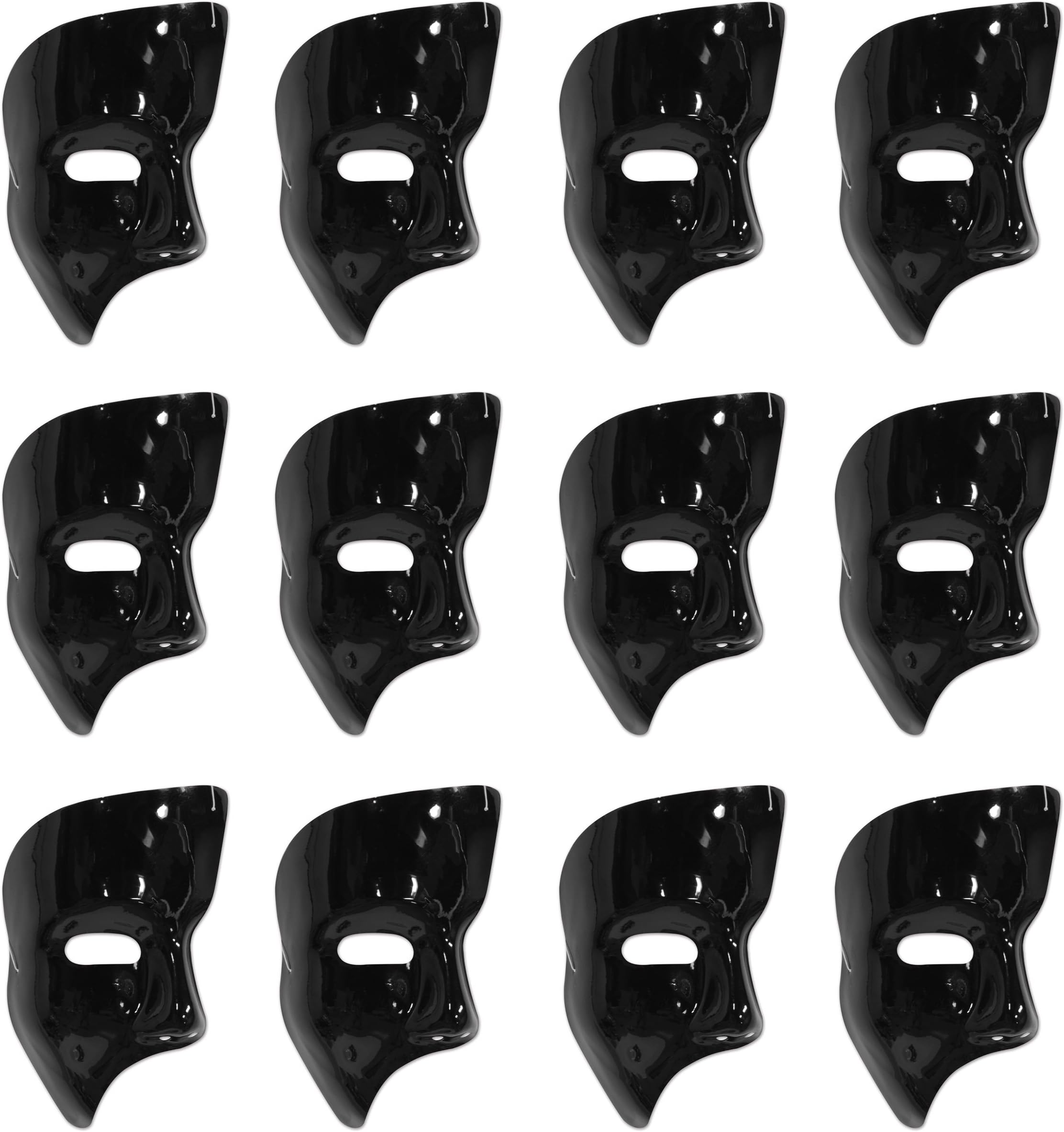 BeistleS60820-BKAZ12 Black Phantom Masks, Plastic