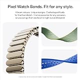 Google Pixel Watch 4 (41 mm) - Android smartwatch with Domed Display, Comprehensive Health and Fitness Tracking and Help from Gemini - Polished Silver Aluminium Case - Porcelain Active Band - Wi-Fi - 11