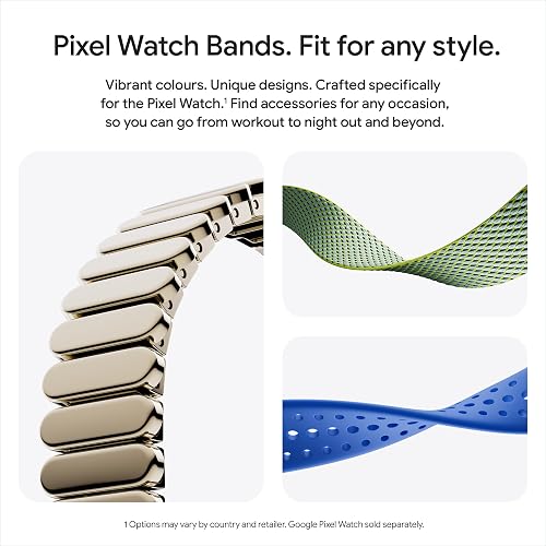 Google Pixel Watch 4 (41 mm) - Android smartwatch with Domed Display, Comprehensive Health and Fitness Tracking and Help from Gemini - Polished Silver Aluminium Case - Porcelain Active Band - Wi-Fi - 11