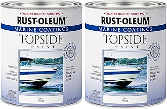 206999 Marine Topside Enamel Paint, Gloss White, 1-Quart, 32 Fl Oz (Pack of 2)