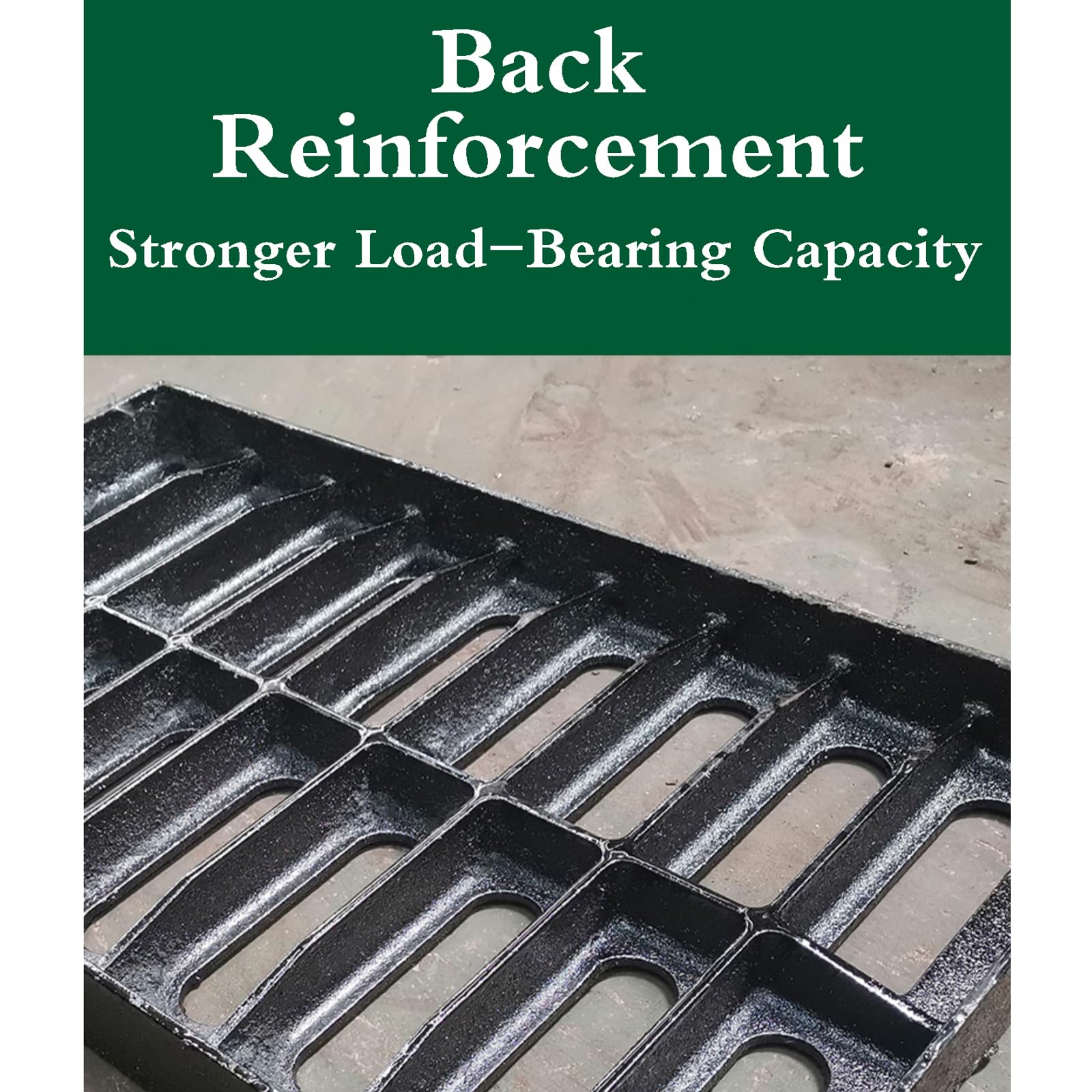 Unikicool Griglie Copertura Fognarie,Copertura Della Trincea,Fognarie Filtri Griglia Della Trincea,Design Antiscivolo,Anti-Intasamento,Griglia Di Scarico Per Prato,Giardini,Cortili,Garage