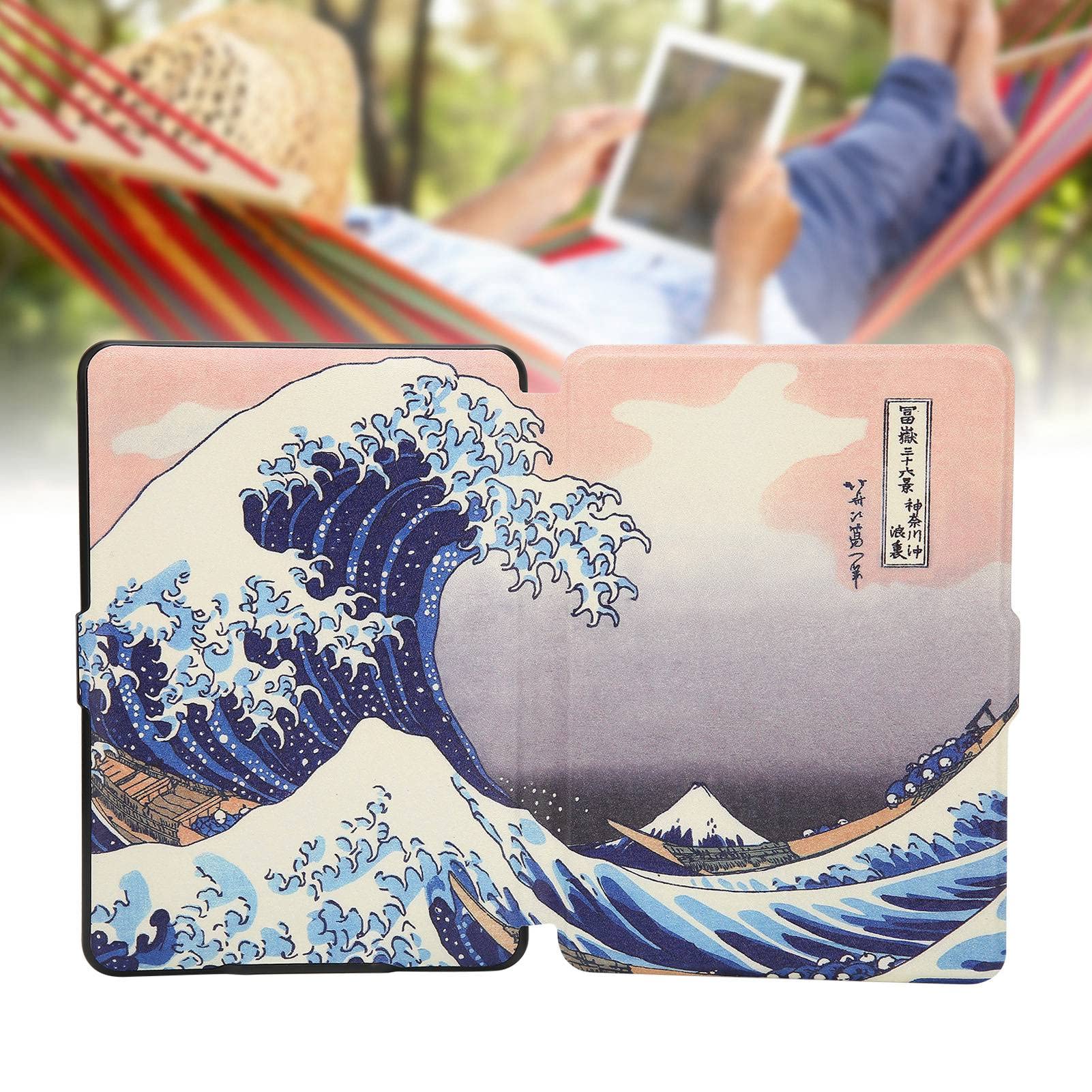 Copertine per Lettori di ebook, concisa ed Elegante Custodia Protettiva per Kindle Paperwhite Pratica per Kindle Paperwhite(Kanagawa Surf)