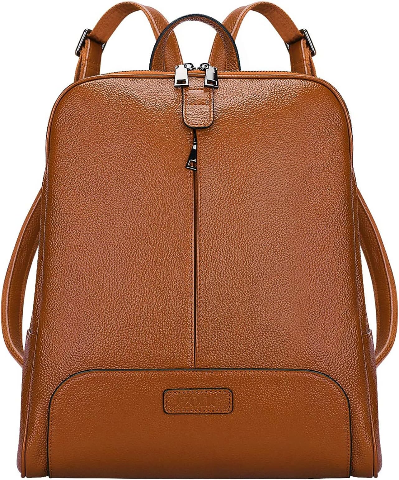 S-ZONEWomen Genuine Leather Backpack Purse Travel Handbag College Medium