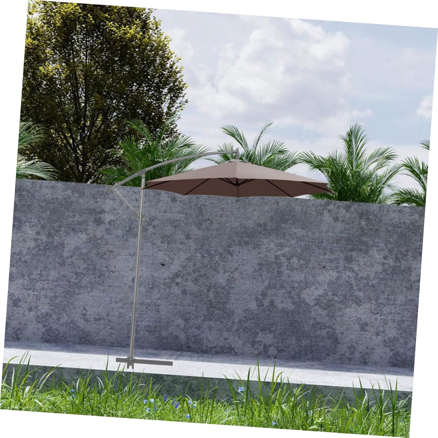 SUPVOX Patio Umbrella Replacement Canopy Durable Sun Shade Cloth for Outdoor Umbrella UV Protection for Patios Cafes Gardens Easy to Install