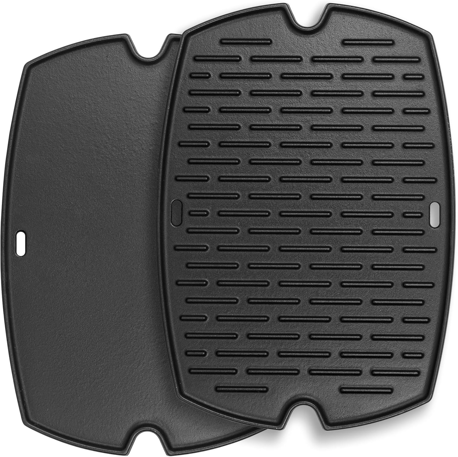 AJinTeby 7583 Cast Iron Griddle for Weber Q2000 Series, for Weber Q200 Q220 Q240 Q2000 Q2200 Q2400 Q2800 Gas Grills Accessories, Replaces for Webber 7645, for Webber Q2200 Grill Parts 21.4" x 15.2" x 1"