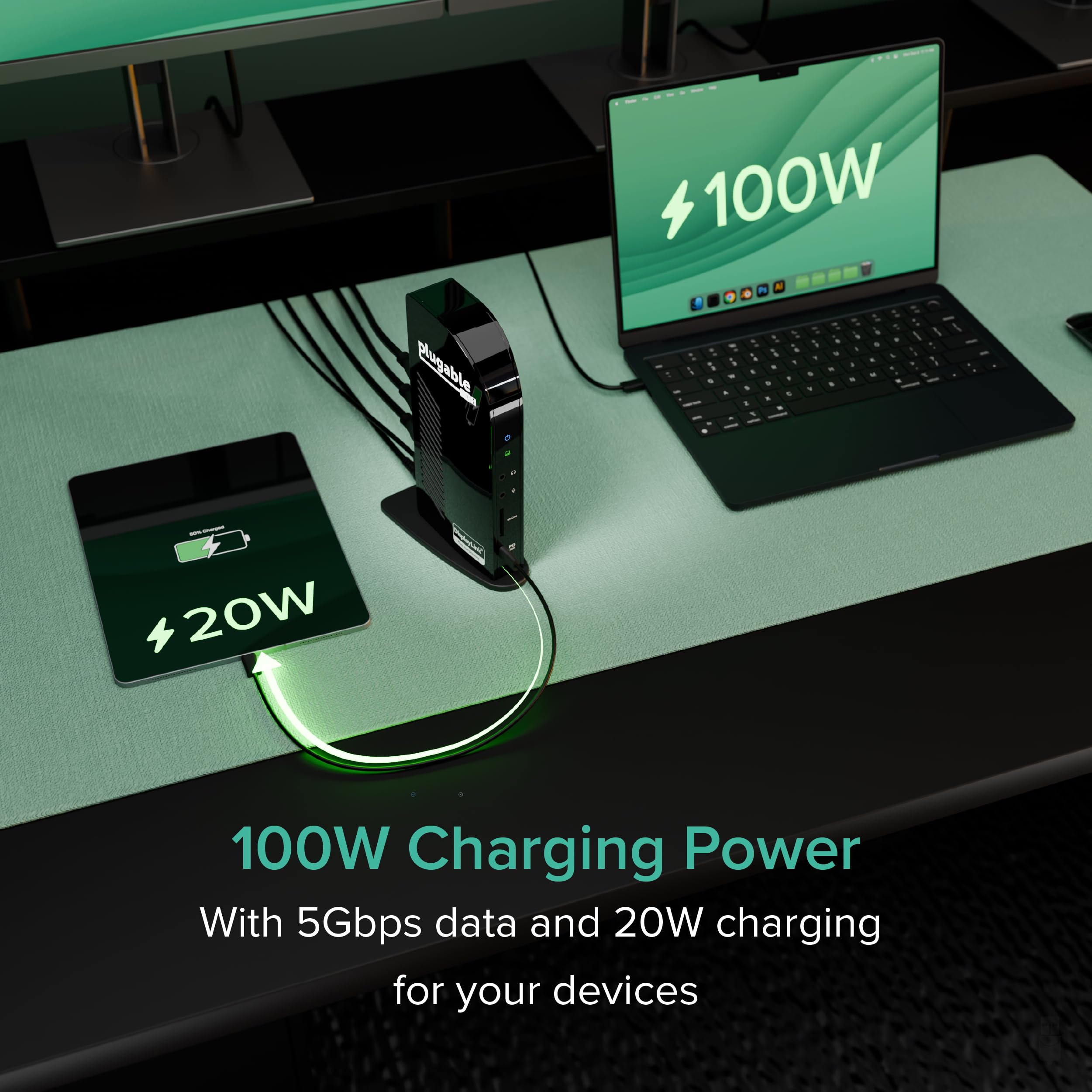 Amazon.com: Plugable USB-C Triple Monitor Docking Station: 13-in-1
