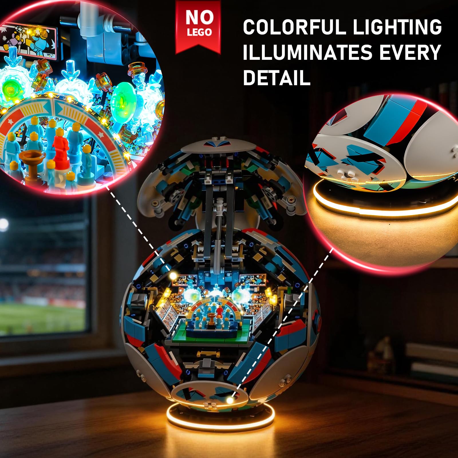 BRIKSMAX LED Beleuchtung für LEGO Fußball 43019, kompatibles Licht Set für Bausteine, Premium Deko Licht für Modellbau