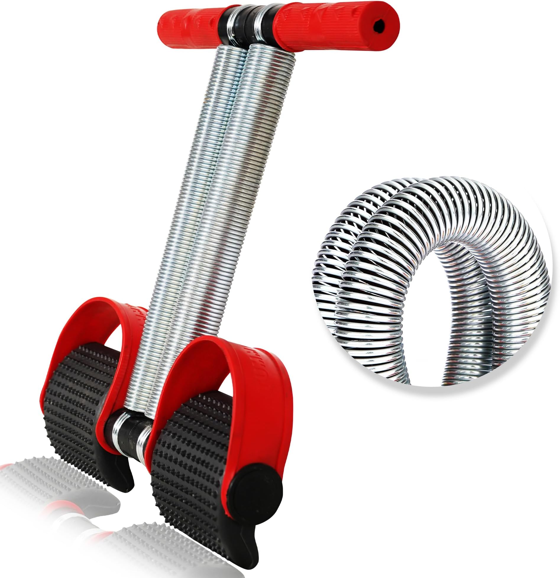 MANOGYAM Professional Highly Elastic Steel Double Spring Multipurpose Tummy Trimmer-Ab Exerciser | Waist Exerciser | Abdominal Exerciser for Men & Women Home Gym Workout Equipment Fitness Accessories (Multicolour)