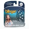 blinger® Ultimate Fan Refill Pack of 30 Dazzling Hair-Safe Gems - White – as seen on Shark Tank | Hair-Safe Bedazzler Gem Stamper for all the Sports Lovers | Fun Gift, Game Days, Sports