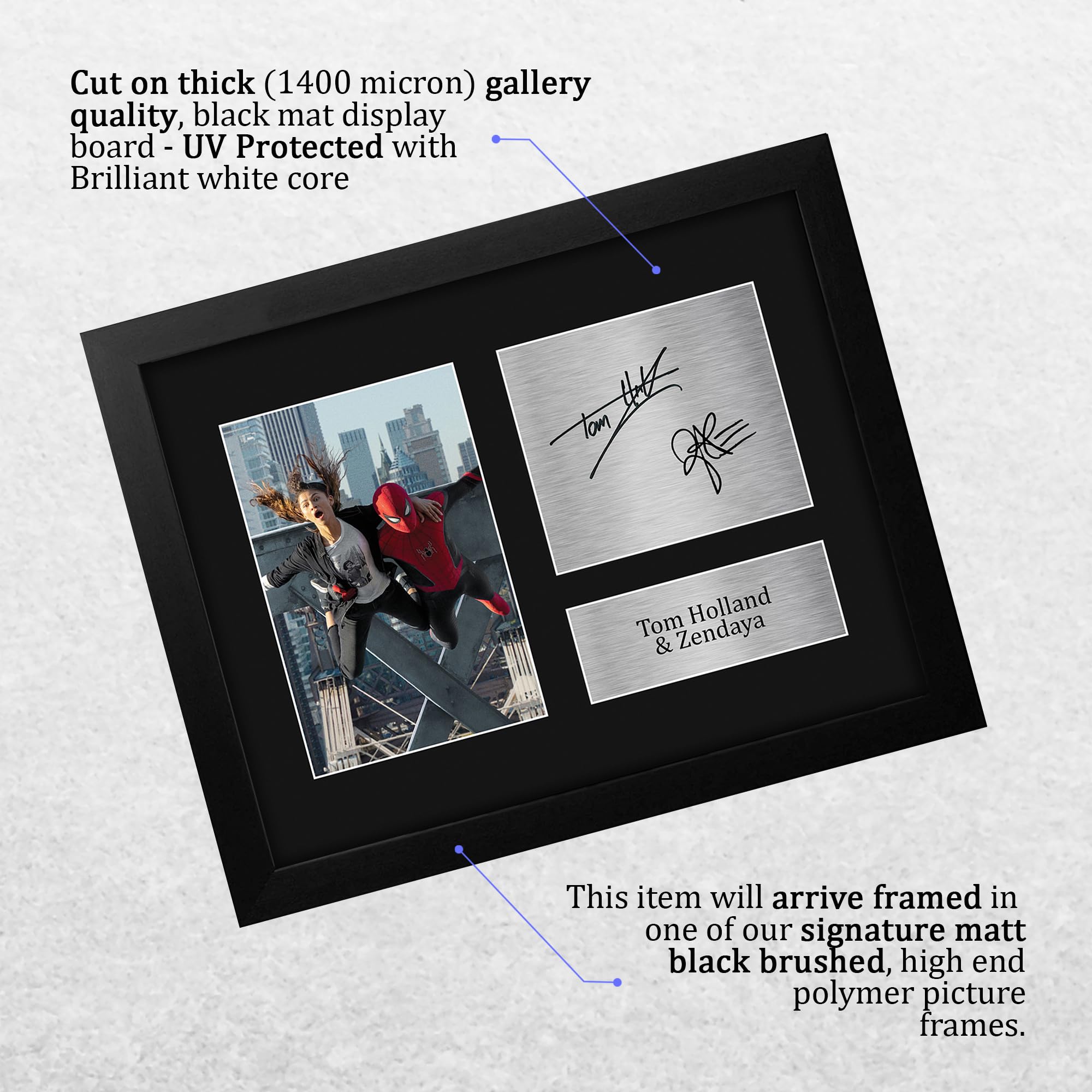 Amazon.com: HWC Trading Zendaya & Tom Holland Spider-Man MJ Framed