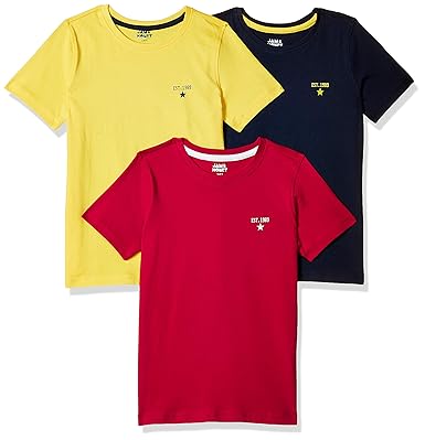 Amazon Brand - Jam & Honey Boys Regular T-Shirt