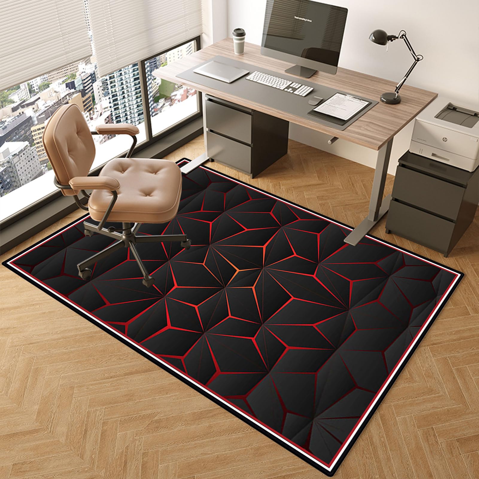 Fzamudng Tapis Chaise de Bureau Tapis Gaming Sol Tapis Protection Sol Chaise Bureau Tapis protège-Sol pour Chaise de Bureau Tapis Protecteur de Sol pour fauteuils de Gaming 80 x 120 cm Fzamudng Tapis Chaise de Bureau Tapis Gaming Sol Tapis Protection Sol Chaise Bureau Tapis protège-Sol pour Chaise de Bureau Tapis Protecteur de Sol pour fauteuils de Gaming 80 x 120 cm