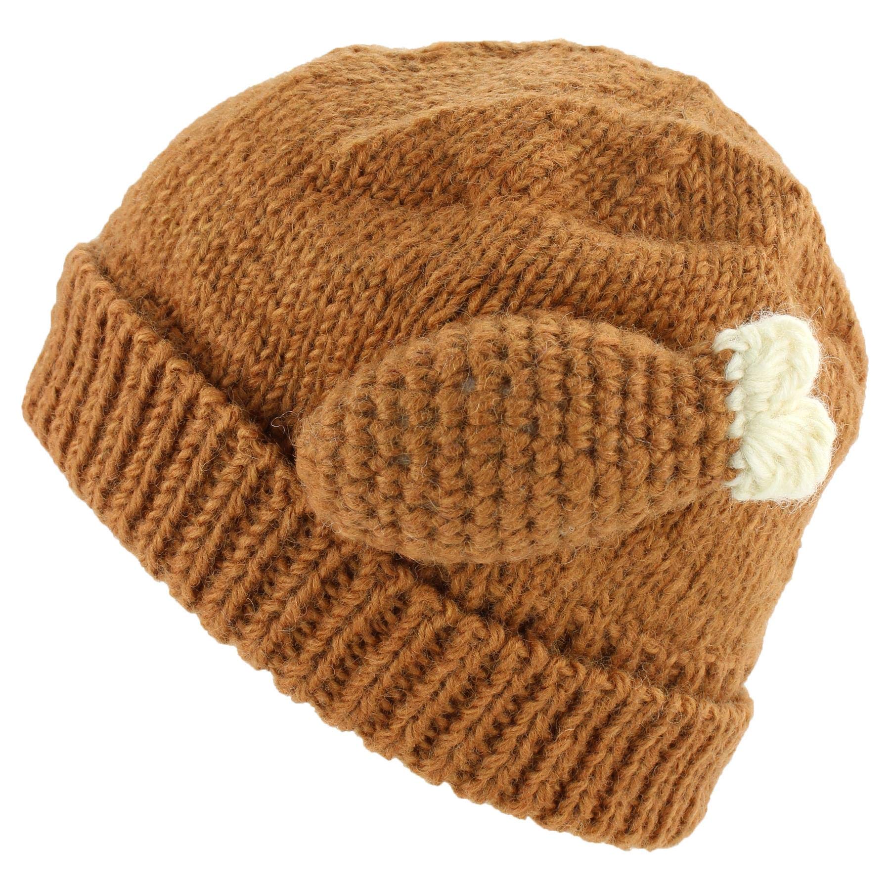 Loud Hats Women's Turkey Christmas Hat Wool Knit Fleece Lined Novelty Fancy Dress Beanie