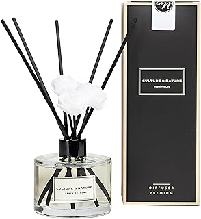 Reed Diffuser Set 6.7oz (200ml) French Perfume Scented Diffuser with Sticks Home Fragrance Reed Diffuser for Bathroom Shelf Decor