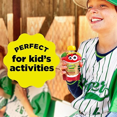 Miniatura 46 de Mott's Paquete Variado de Puré de Manzana Sin Azúcar Añadido, 4 Sabores – Manzana, Fresa, Canela y Arándano, Hecho de Fruta Real, Sin Sabores