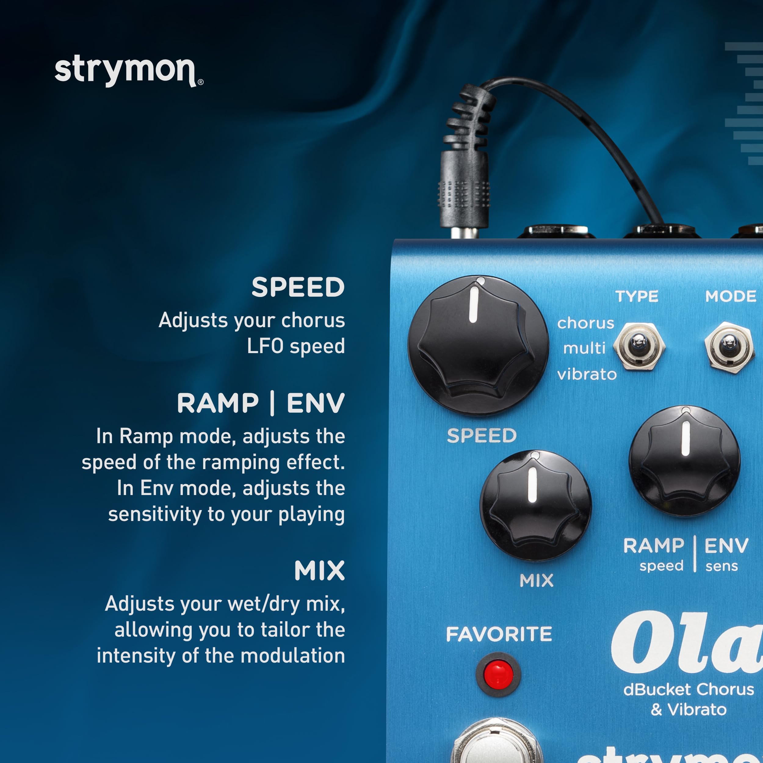 Amazon.com: Strymon Ola dBucket Chorus and Vibrato Guitar Effects  